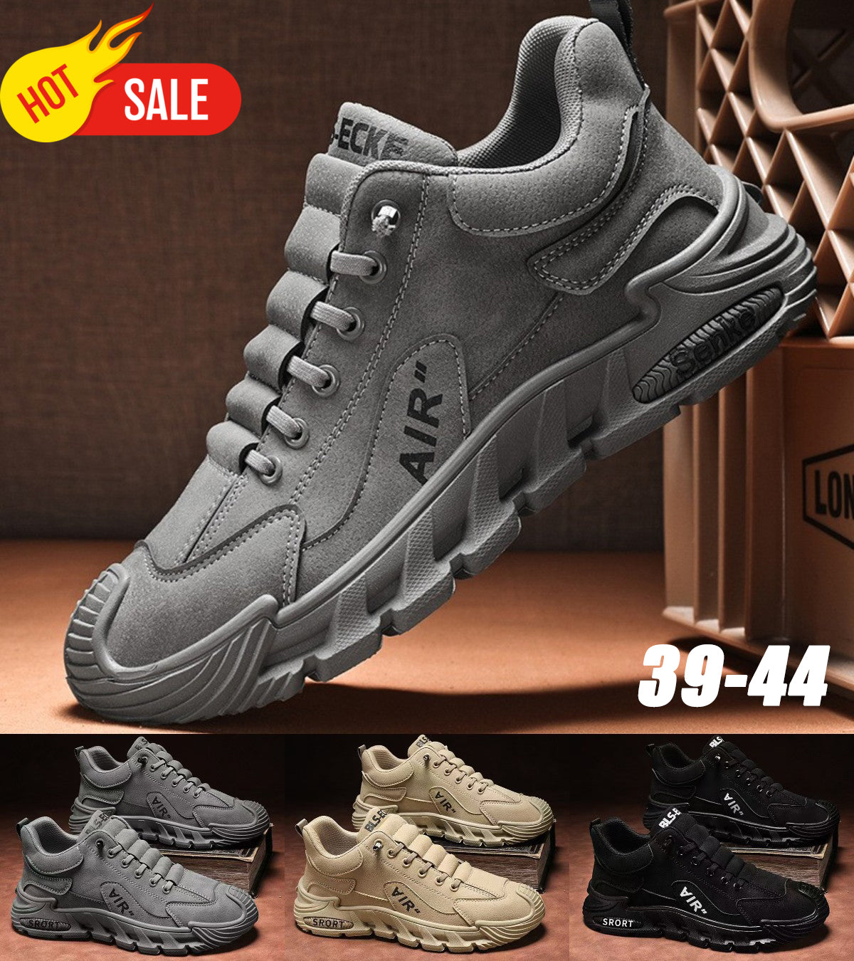 【39-44】Unisex nepremokavá a priedušná ležérna obuv s mäkkou podrážkou pre pohodlné nosenie.