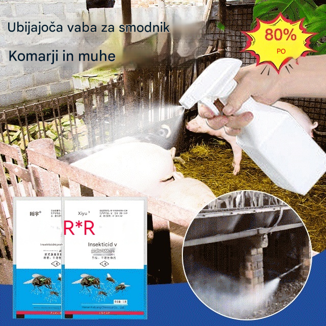 🦟【Kupite 5, prejmete 5 gratis! Paket 10 vrečk】Za dom, dvorišče in kmetijo – učinkovito proti muham in komarjem
