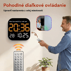 🛏️ Digitálne hodiny do domácnosti a kancelárie – jemné budenie, rozlúčte sa s rušivými budíkmi! Nastaviteľný jas, tichá prevádzka v noci. Zobrazuje aj teplotu. Spoľahlivý spoločník pre váš každodenný život. 🌙