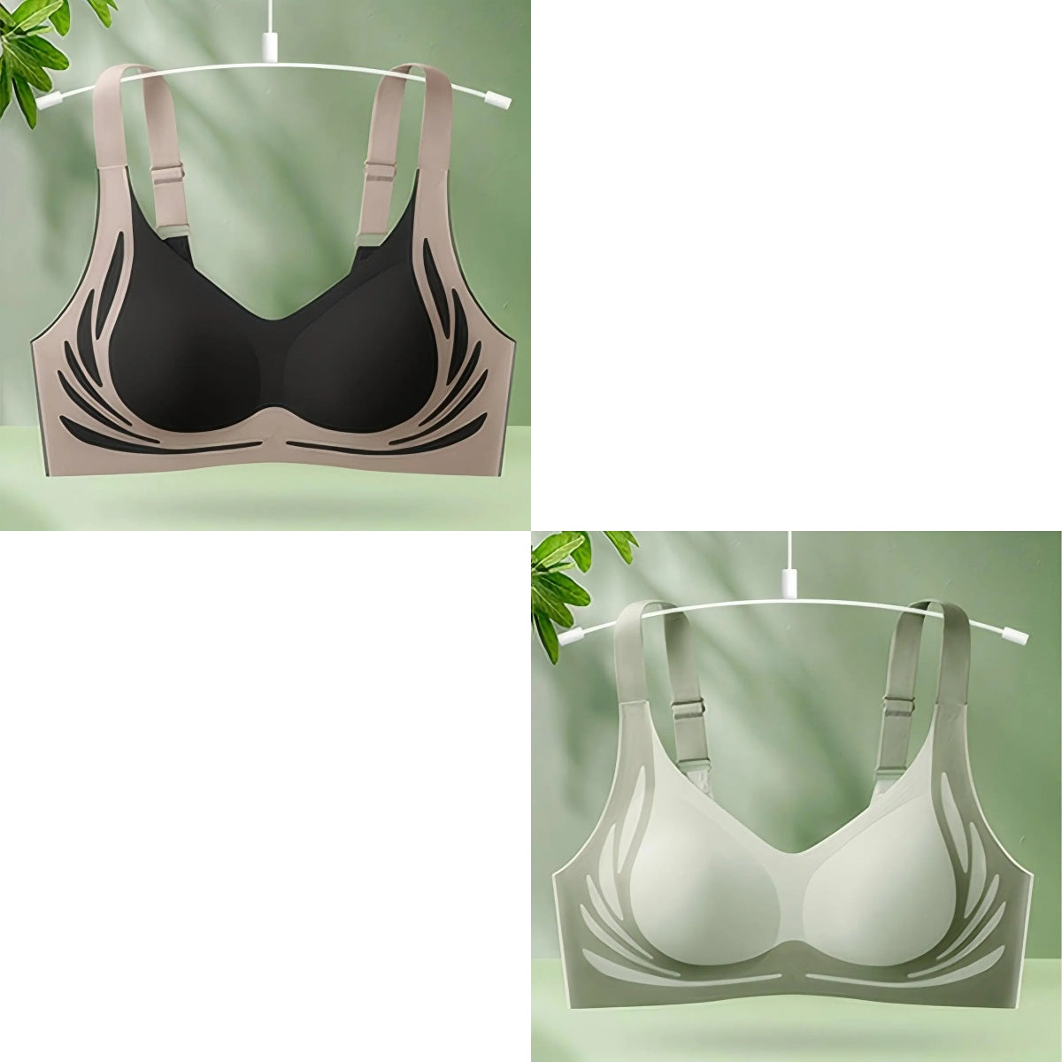 😍【Paket 2】Ženski enodelni brezžični modrček❤️【40-85KG】