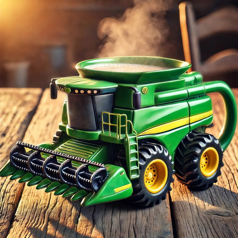 🎁 Časovo obmedzená zľava 50 % 🎁Retro šálka kávy v tvare farmárskeho traktora