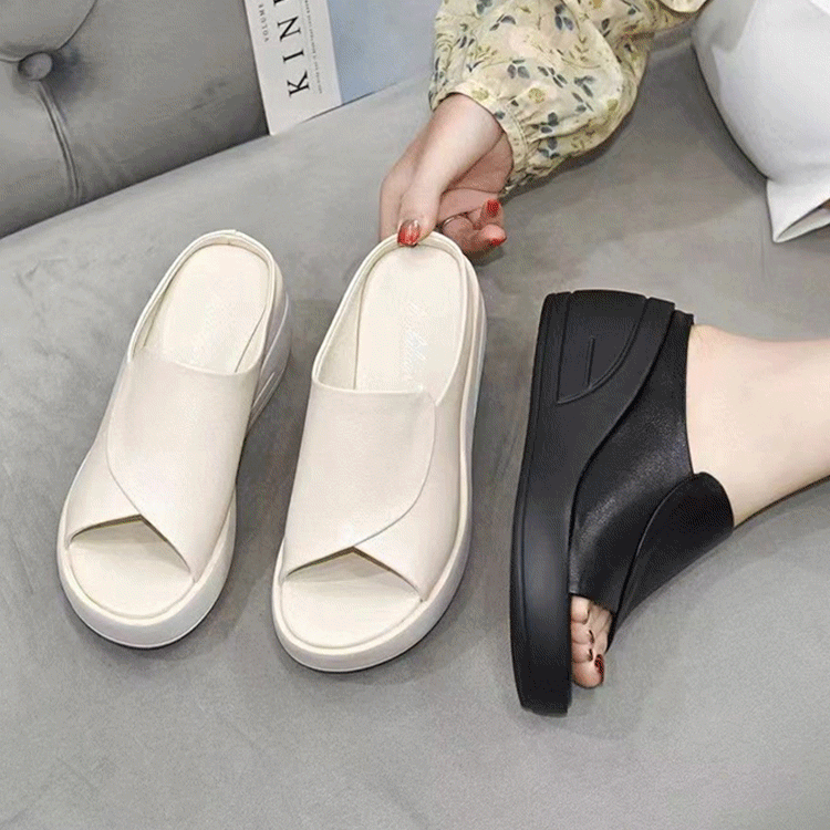 🔥【50%OFF】【5,5 cm podpätok】Klinové sandále s mäkkou podrážkou