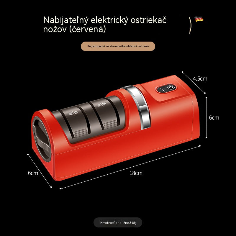 ⚡ Bezdrôtový elektrický brúsik na nože – 3 rýchlosti, nabíjací, vhodný na všetky typy nožov. 80% zľava – len 30€!