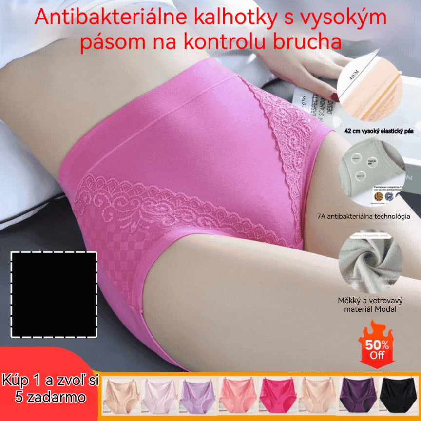 🔥🩲【Kúpte 3 a získajte 3 zadarmo】(6 ks) Posledný deň – 50% zľava – Vysoký pás antibakteriálne sťahovacie nohavičky