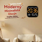 🛏️ Digitálne hodiny do domácnosti a kancelárie – jemné budenie, rozlúčte sa s rušivými budíkmi! Nastaviteľný jas, tichá prevádzka v noci. Zobrazuje aj teplotu. Spoľahlivý spoločník pre váš každodenný život. 🌙