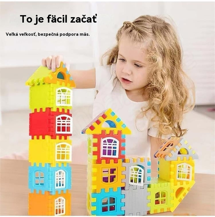 🎁🧩🧩【70 kusov】 Vzdelávacie hračky zo stavebníc