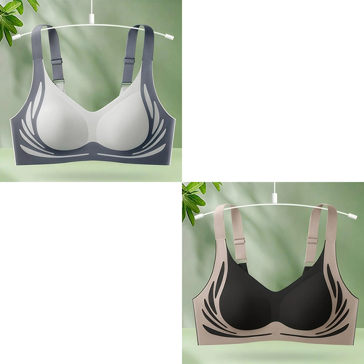 😍【Paket 2】Ženski enodelni brezžični modrček❤️【40-85KG】