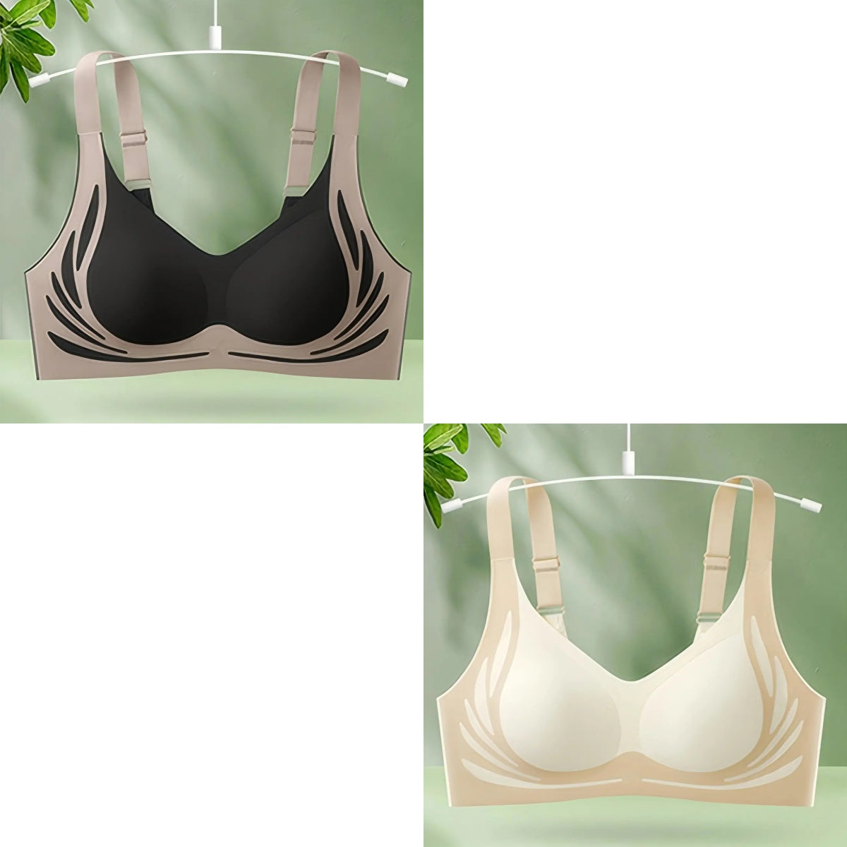 😍【Paket 2】Ženski enodelni brezžični modrček❤️【40-85KG】