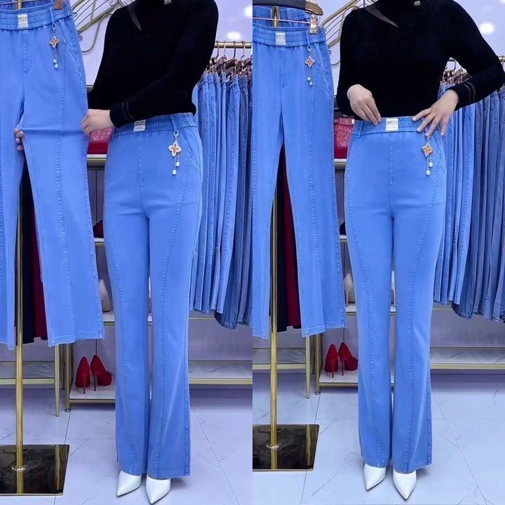 👖【S-4XL】Ženske raztegljive kavbojke z visokim pasom