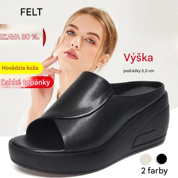 🔥【50%OFF】【5,5 cm podpätok】Klinové sandále s mäkkou podrážkou