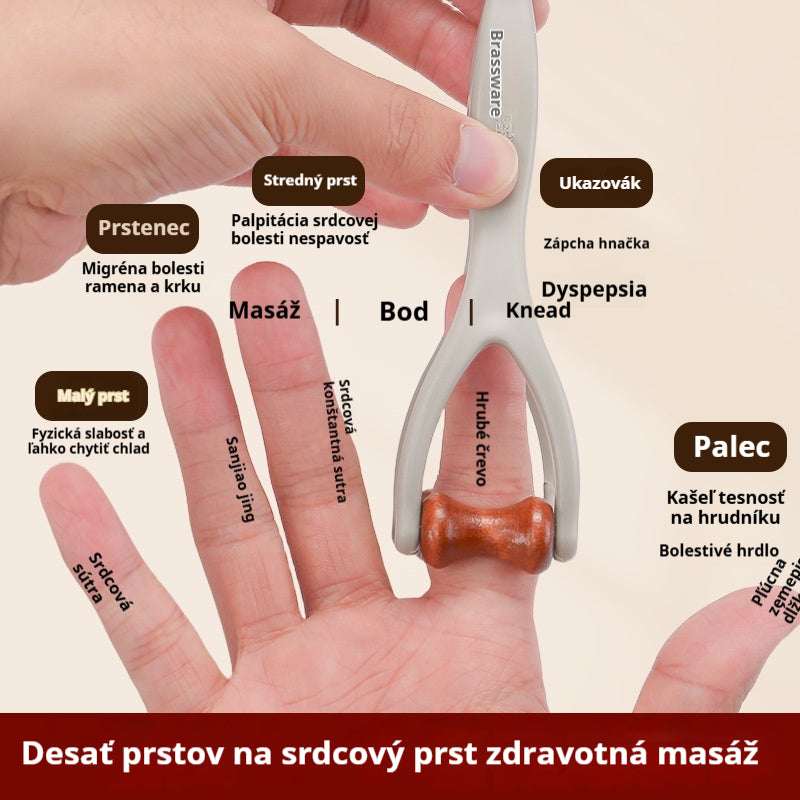 🎁💸【Kúpte 2, získajte 2 zadarmo】🌿 Masážny prístroj na prsty z masívneho dreva: Valčeky z prírodného dreva pomáhajú odblokovať kĺbové meridiány a zmierniť únavu rúk.【4 kusy】🌿