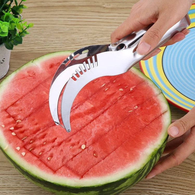 【💥Kúp 1 a získaj 1 zadarmo】Nerezový veterný mlyn, krájač na melón, artefaktový krájač na šalát, krájač na ovocie, nástroj na krájanie melónu, kuchynské doplnky, gadgety