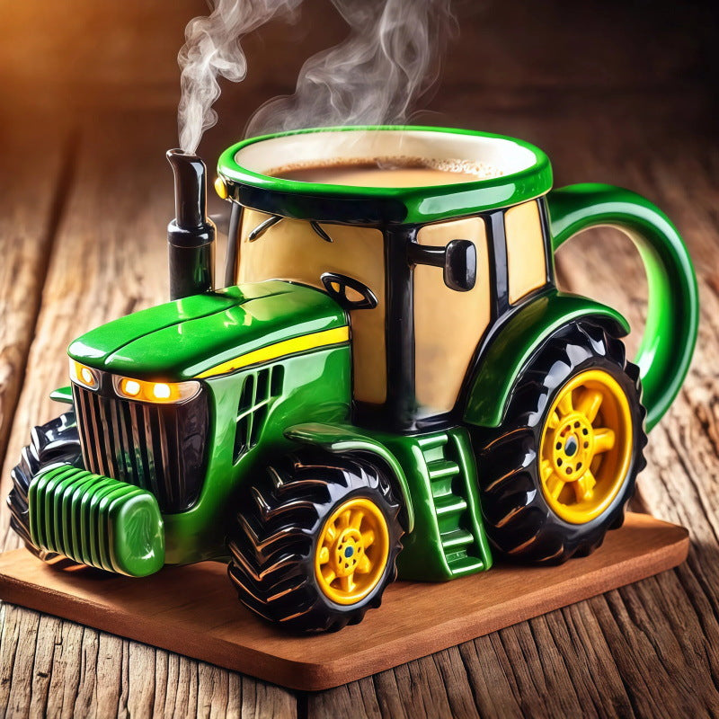 🎁 Časovo obmedzená zľava 50 % 🎁Retro šálka kávy v tvare farmárskeho traktora