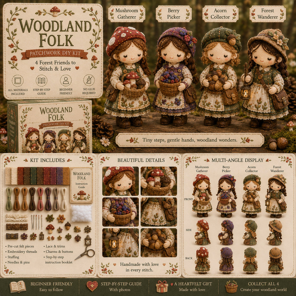 🎁Posledný deň: Využite zľavu 49 %! 🧵 Miniatúrna patchworková sada zo série Miniature World.