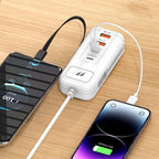 ⚡ Podpora rýchleho nabíjania, ochrana pri nabíjaní, inteligentný 4-portový USB hub, predlžovací USB kábel
