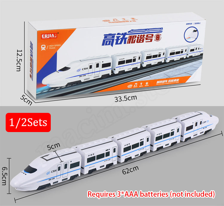 🚆【50%OFF】Model elektrické vysokorýchlostné železnice, univerzálny malý vlak, vysokorýchlostný vlak, hračka pre rané detstvo