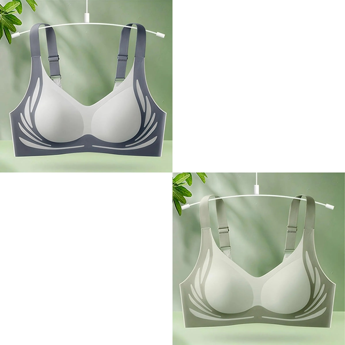 😍【Paket 2】Ženski enodelni brezžični modrček❤️【40-85KG】
