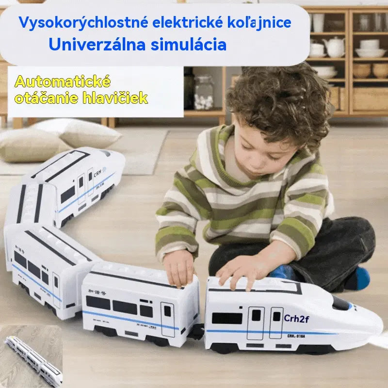 🚆【50%OFF】Model elektrické vysokorýchlostné železnice, univerzálny malý vlak, vysokorýchlostný vlak, hračka pre rané detstvo