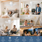 ⏰ Časovo obmedzená ponuka: Nabíjateľný stropný ventilátor s LED svetlom! 🌬️✨