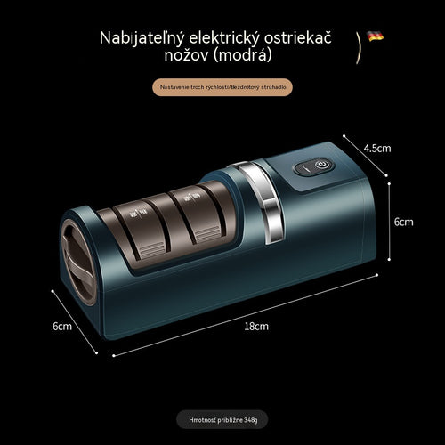 ⚡ Bezdrôtový elektrický brúsik na nože – 3 rýchlosti, nabíjací, vhodný na všetky typy nožov. 80% zľava – len 30€!