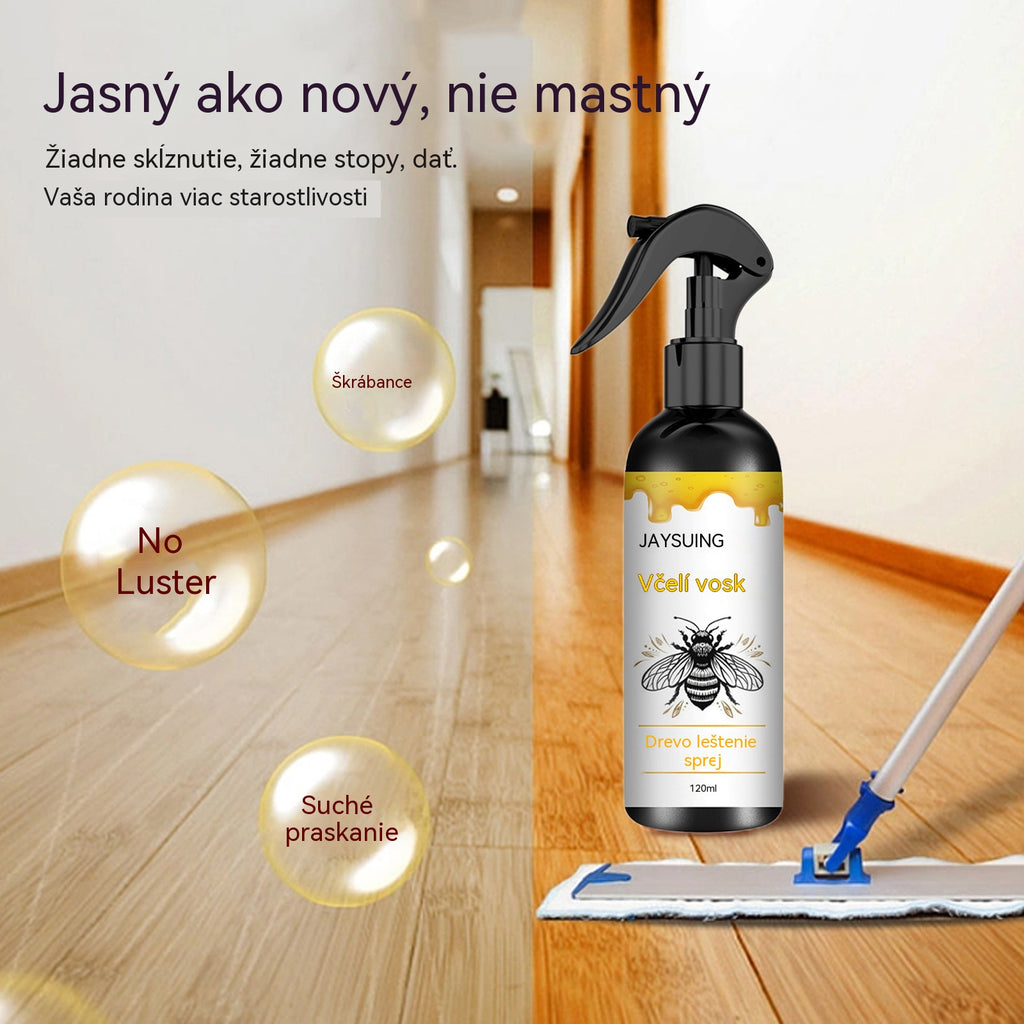 【Časovo obmedzená 50 % zľava】🍯 Leštiaci sprej na drevo s včelím voskom na údržbu nábytku a prevenciu prasklín.